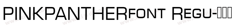 PINKPANTHERfont Regu字体转换